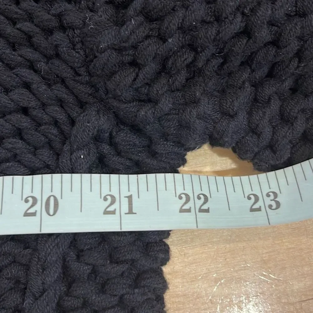 Free People Womens Open Chunky Knit‎ My Only Sunshine Sweater Black Size XS